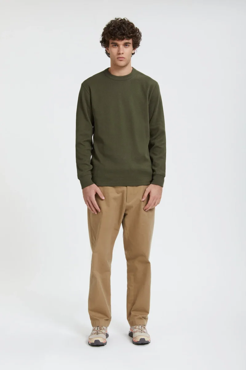 WAFFLE KNIT THERMAL CREW - immagine 2