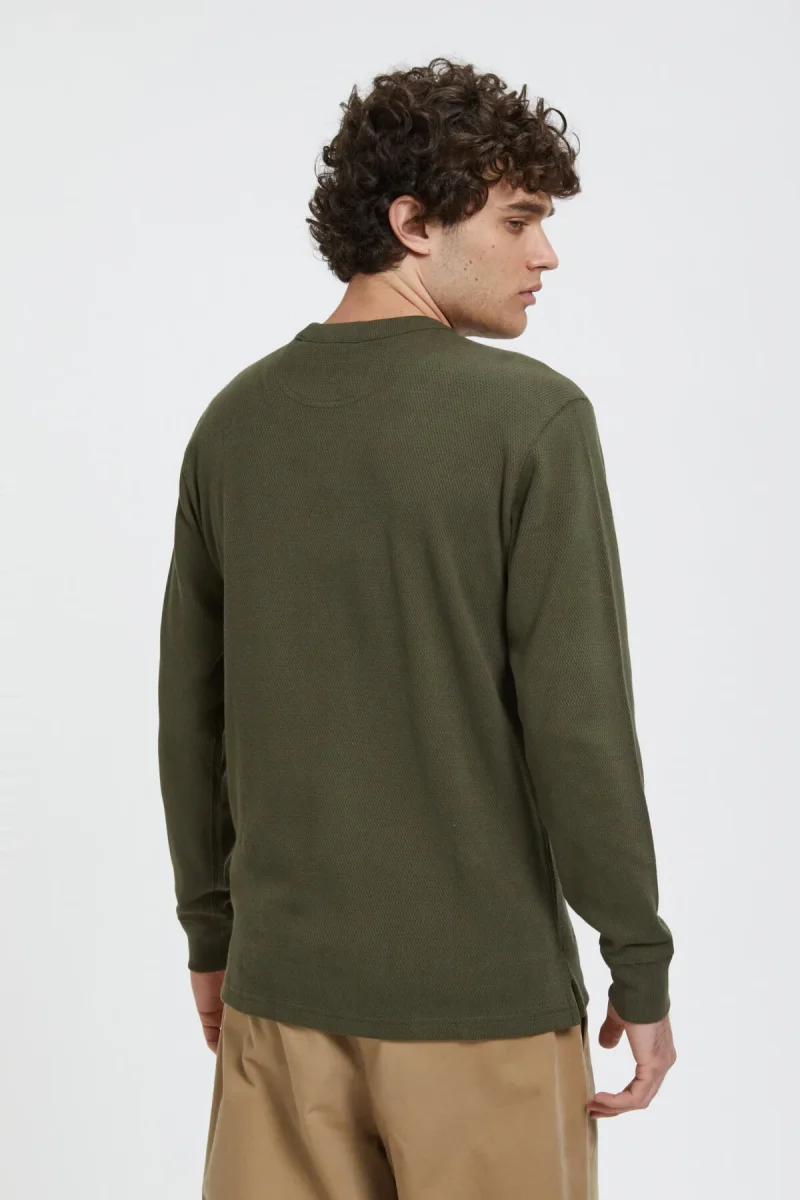 WAFFLE KNIT THERMAL CREW - immagine 4