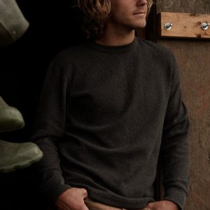 WAFFLE KNIT THERMAL CREW