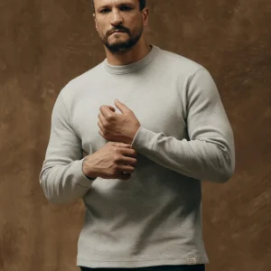 Waffle Knit Thermal Crewneck