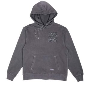 Stampd Tumbled Shadow Leopard Felpa Cappuccio Grigio Uomo