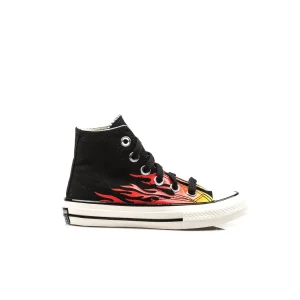 Converse Chuck 70 Black Enamel Red Egret Bambino