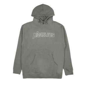 Felpa Cappuccio Pleasures Flight Antracite