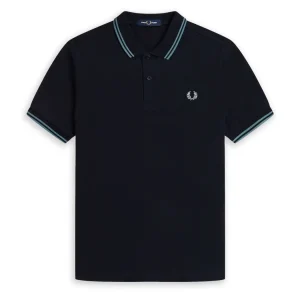 Polo Fred Perry Manica Corta Blu Uomo
