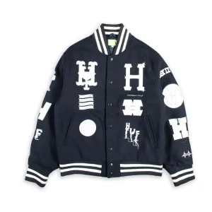 Huf Varsity Jacket 20 Year Classic Blu Uomo
