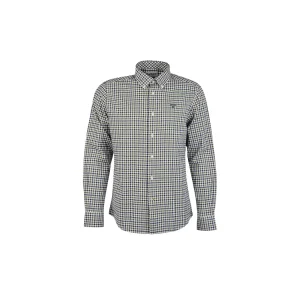 Camicia Barbour Finkle Quadri Taglio Sartoriale Verde Oliva Uomo