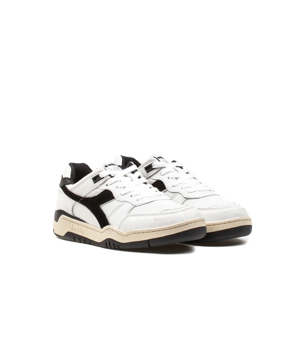 Diadora Basket 560 Used White Black - immagine 3
