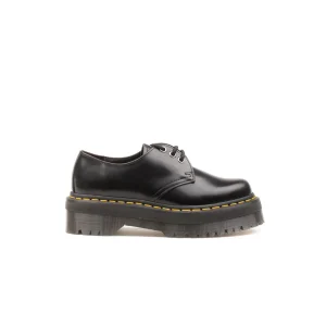 Dr. Martens 1461 Quad Polished Smooth Nero Donna