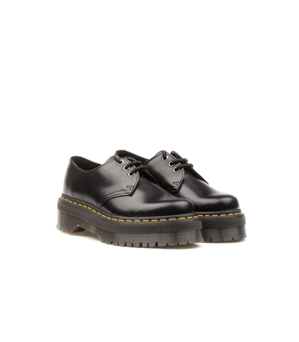Dr. Martens 1461 Quad Polished Smooth Nero Donna - immagine 3