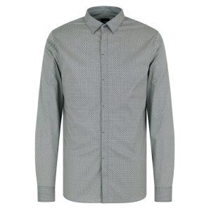 Camicia Fantasia  Bottoni A Scomparsa