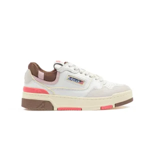 Autry Clc Low Bianco Rosa Donna