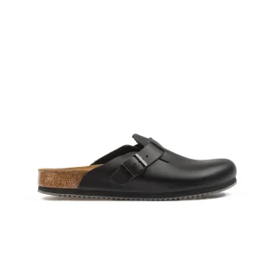 Birkenstock Boston Sl Black Natural Leather