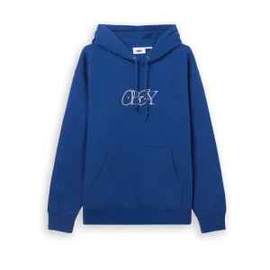 Felpa Cappuccio Obey Nova Hood Fleece Blu