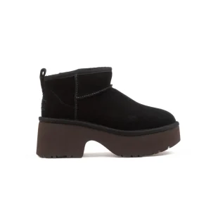 Ugg W Classic Ultra Mini New Heights Nero Donna