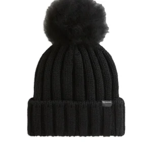 Berretto In Pura Lana Vergine Con Pon-Pon In Cashmere