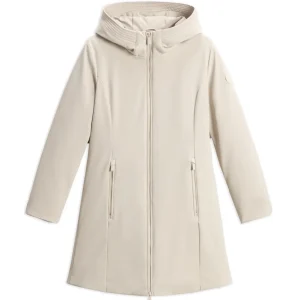 Woolrich Firth Parka In Tech Softshell Sabbia