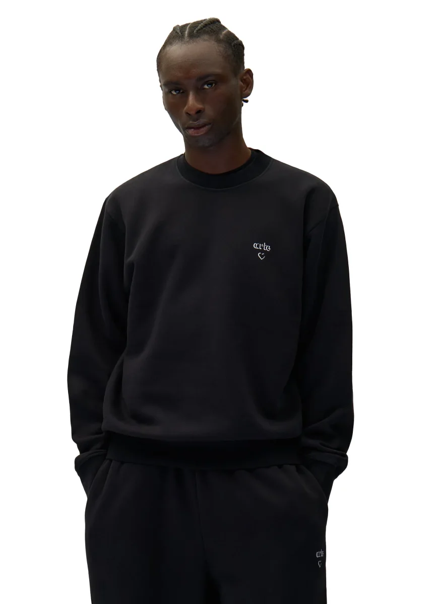 Arte Arte Heart Crewneck Nero - immagine 4