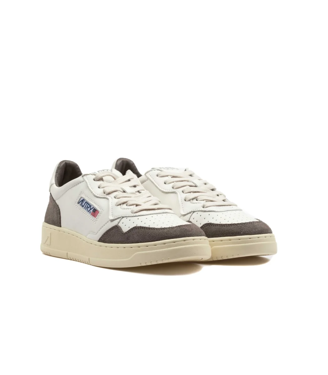 Autry Medalist Low Capra Goat Bianco Marrone Uomo - immagine 3