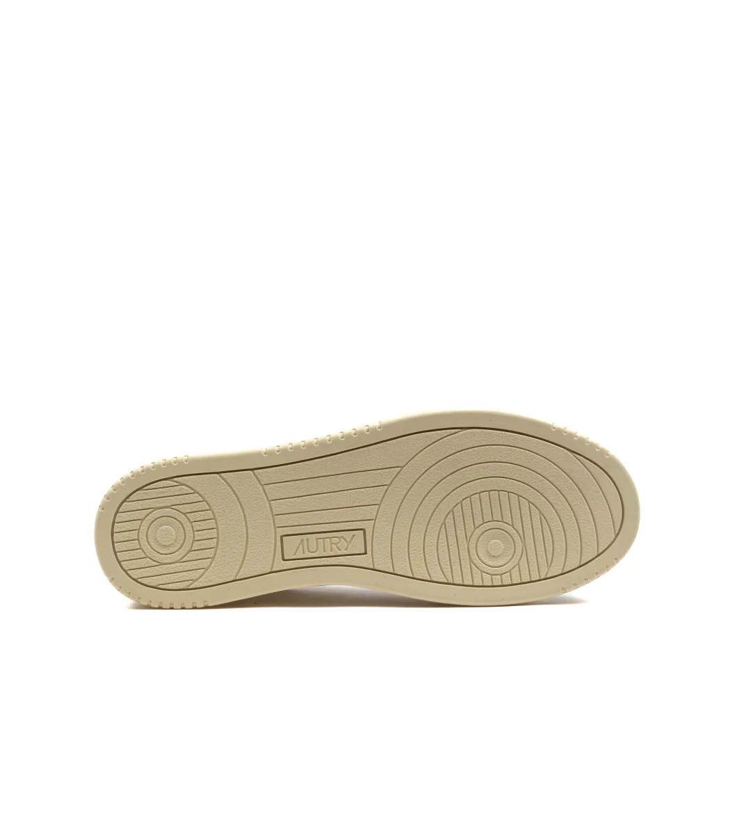 Autry Autry Medalist Low Leat Bianco Beige Uomo - immagine 5