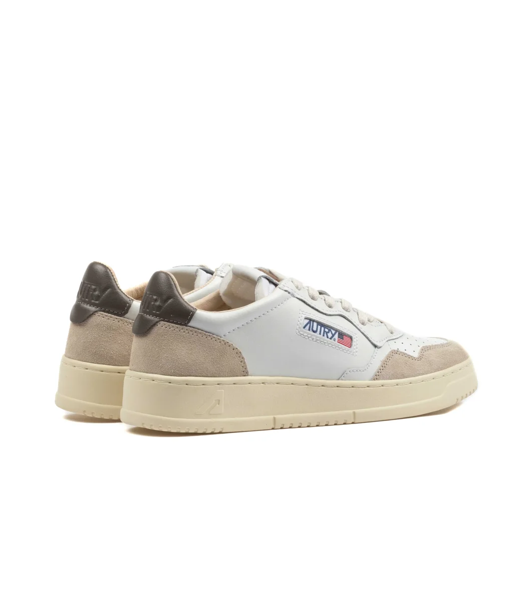 Autry Medalist Low Pelle Suede Bianco Uomo - immagine 4