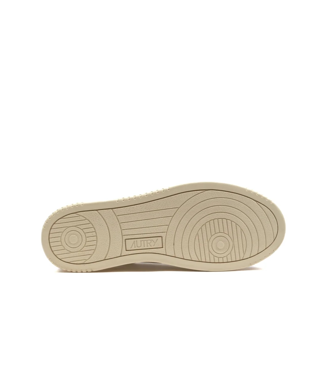 Autry Medalist Low Pelle Suede Bianco Uomo - immagine 5