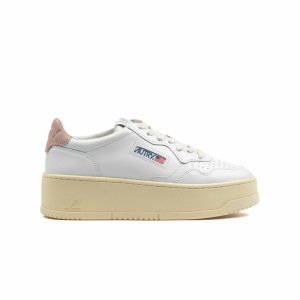 Autry Medalist Platform Low Bianca Rosa