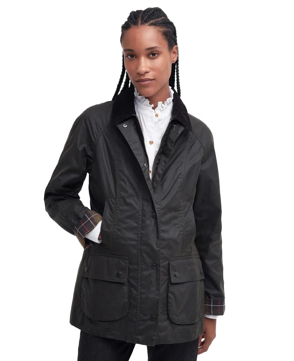 Giacca Barbour Classic Beadnell Olive Donna - immagine 3