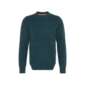 Barbour Maglia Tainsbury Puntinata Verde Uomo