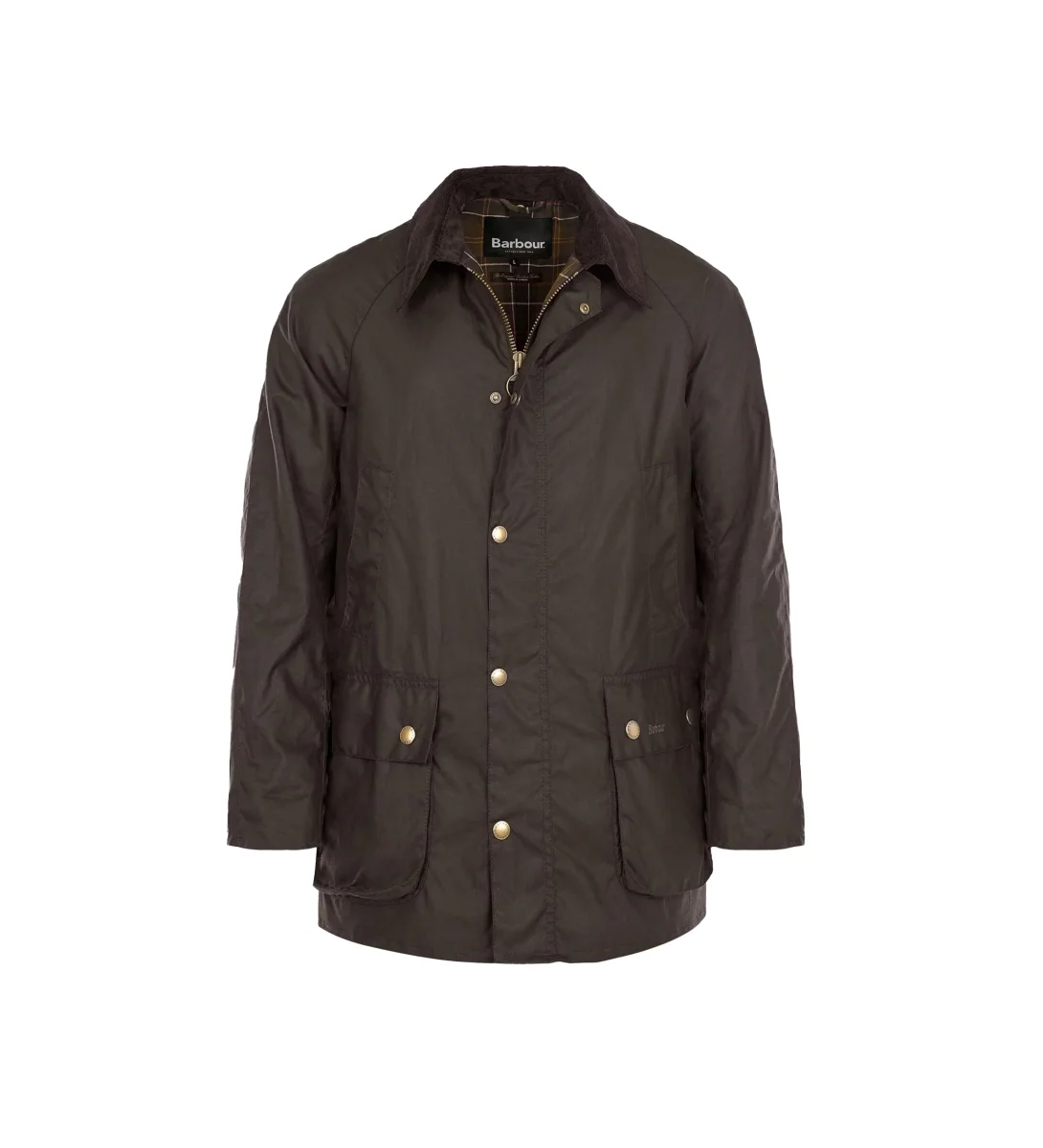 Barbour Ashby Wax Jacket Verde Oliva Uomo - immagine 2