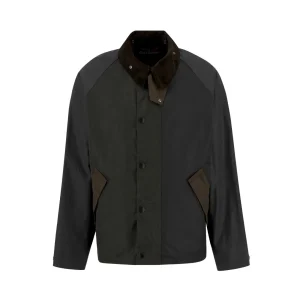 Barbour Patchwork Transport Wax Cot.Outw Sage Multi Uomo