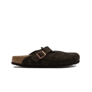 Birkenstock Boston Boston Sfb Mocca Suede Leather