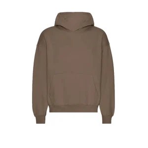 Colorful Standard Felpa Cappuccio Oversized Marrone