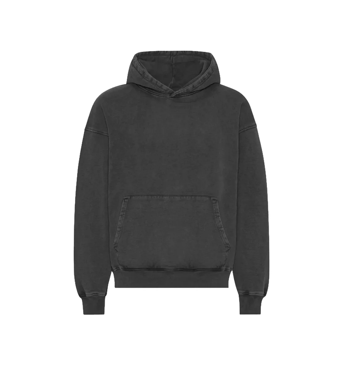 Colorful Standard Felpa Cappuccio Oversized Faded Black - immagine 2