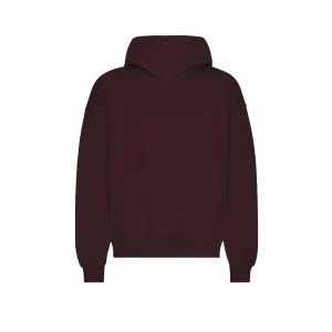 Colorful Standard Felpa Cappuccio Oversized Oxbloodred