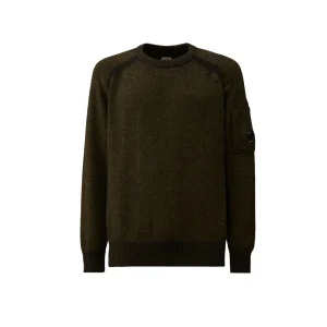 C.P. Company Maglia Girocollo In Fleece Uomo