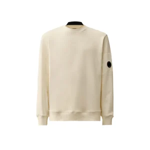 C.P. Company Diagonal Raised Fleece Crewneck Lens Sweatshirt