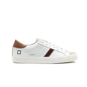 D.A.T.E. Hill Low Calf White Cuoio