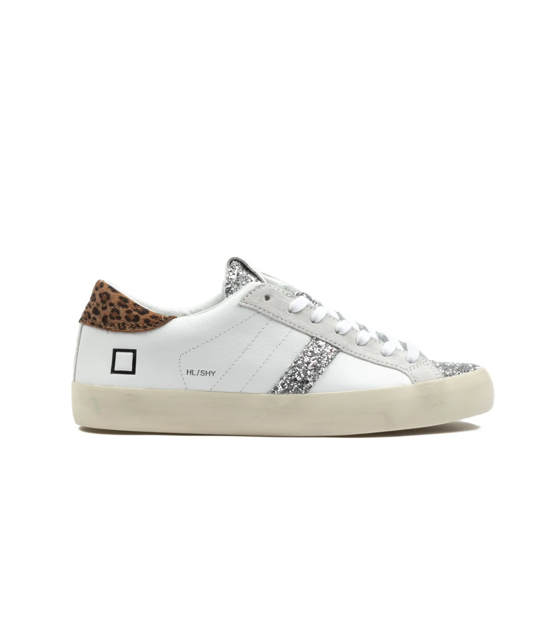 D.A.T.E. Hill Low Donna Shiny White Leopard - immagine 2