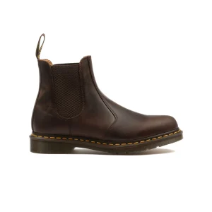 Dr. Martens 2976 Yellow Stitch Crazy Horse Dark Brown