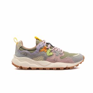 Flower Mountain Yamano 3 Suede Nylon Light Grey Grey Cipria Donna