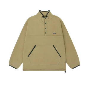 Kappy Design Fleece Button Anorak