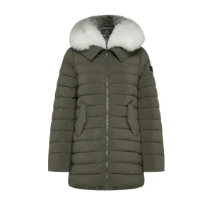 Peuterey Piumini Itoka Pelliccia Donna Verde