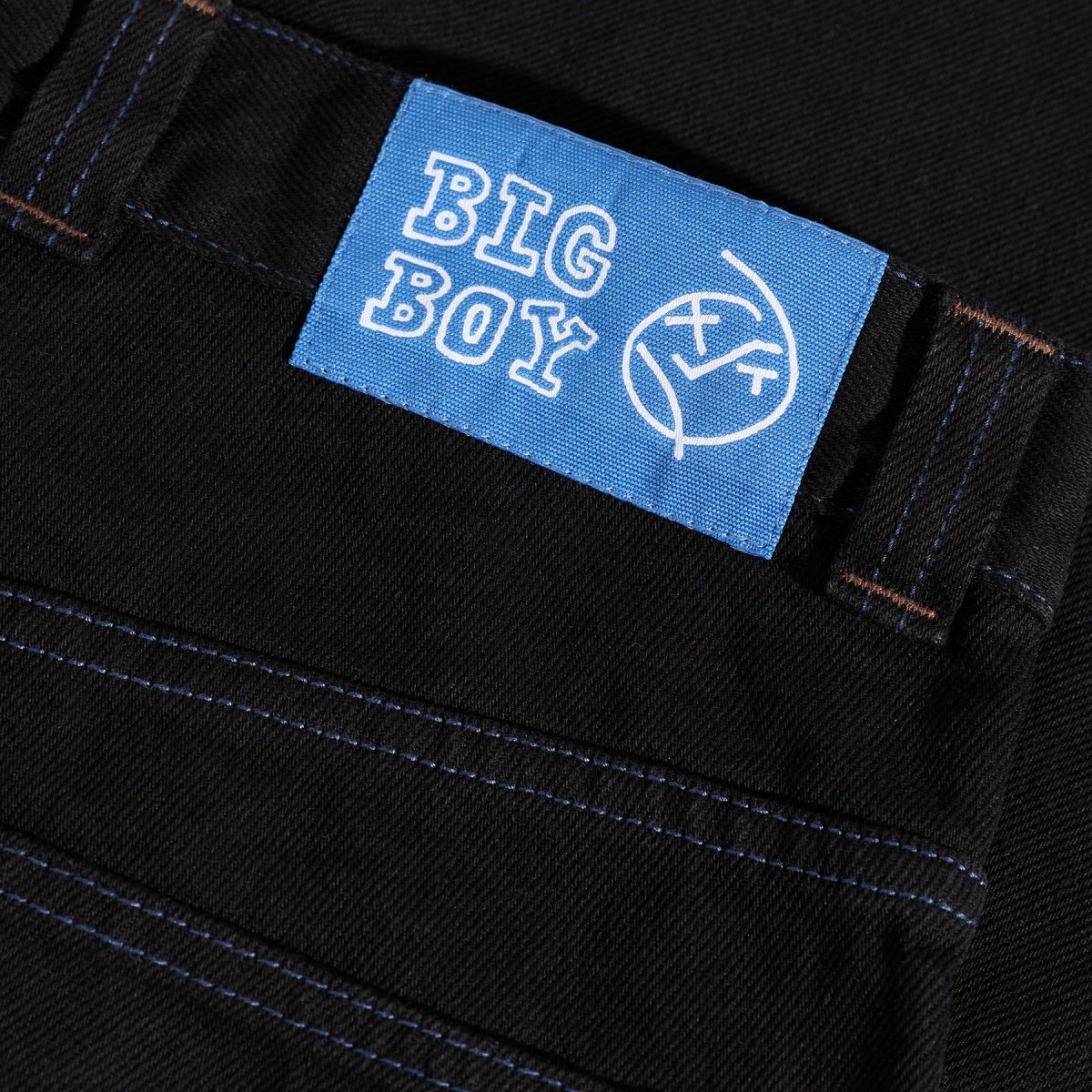 Polar Skate Co. Big Boy Jeans Black Blue Stitching - immagine 3