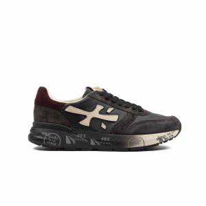 Premiata Mick 7719 Antracite Bordeau Nylon Pelle Uomo