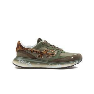 Premiata Lauryn 7790 Verde Militare E Leopardato Donna