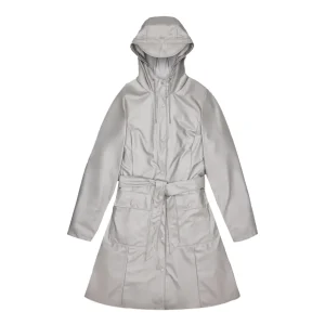 Giacca Rains Impermeabile Bottonicurve W Jacket Donna Argento