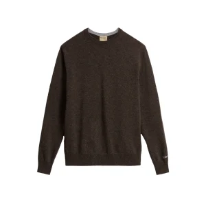 Woolrich Lambswool Crewneck Marrone Uomo