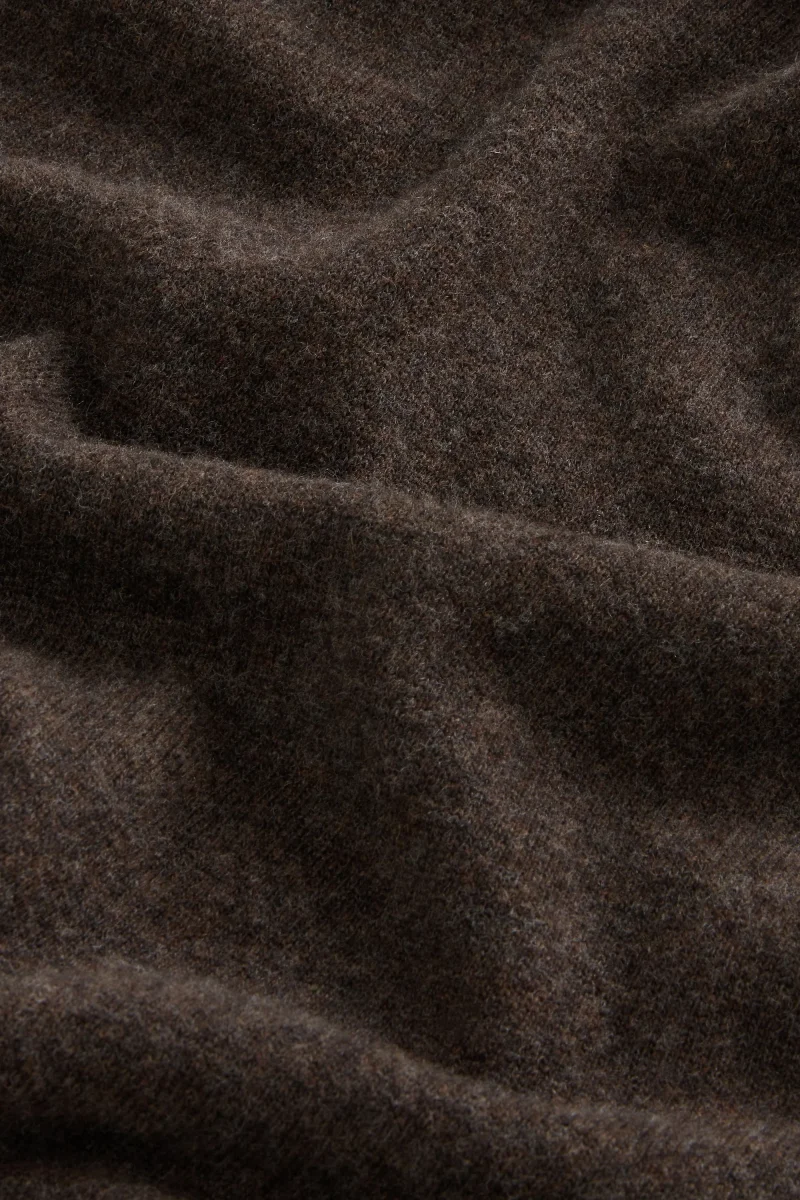 Woolrich Lambswool Crewneck Marrone Uomo - immagine 3