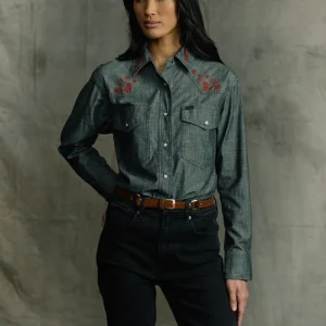 Women's Embroidered Western Shirt