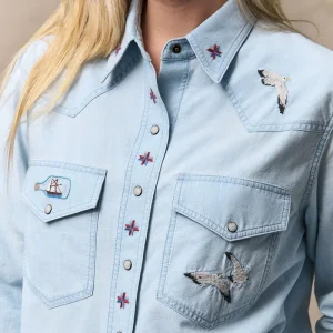 WOMEN'S EMBROIDERED WESTERN SHIRT